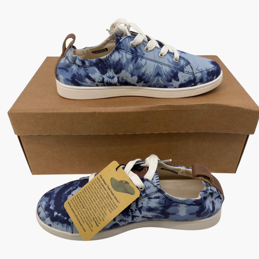 Spenco Blue Tie Dye Santa Clara Sneaker Size 6.5 - Picture 3 of 6
